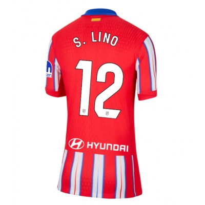 Ženski Nogometni dresi Atletico Madrid Samuel Lino #12 Domači 2024-25 Kratek Rokav Ženski Nogometni dresi Atletico Madrid Samuel Lino #12 Domači 2024-25 Kratek Rokav